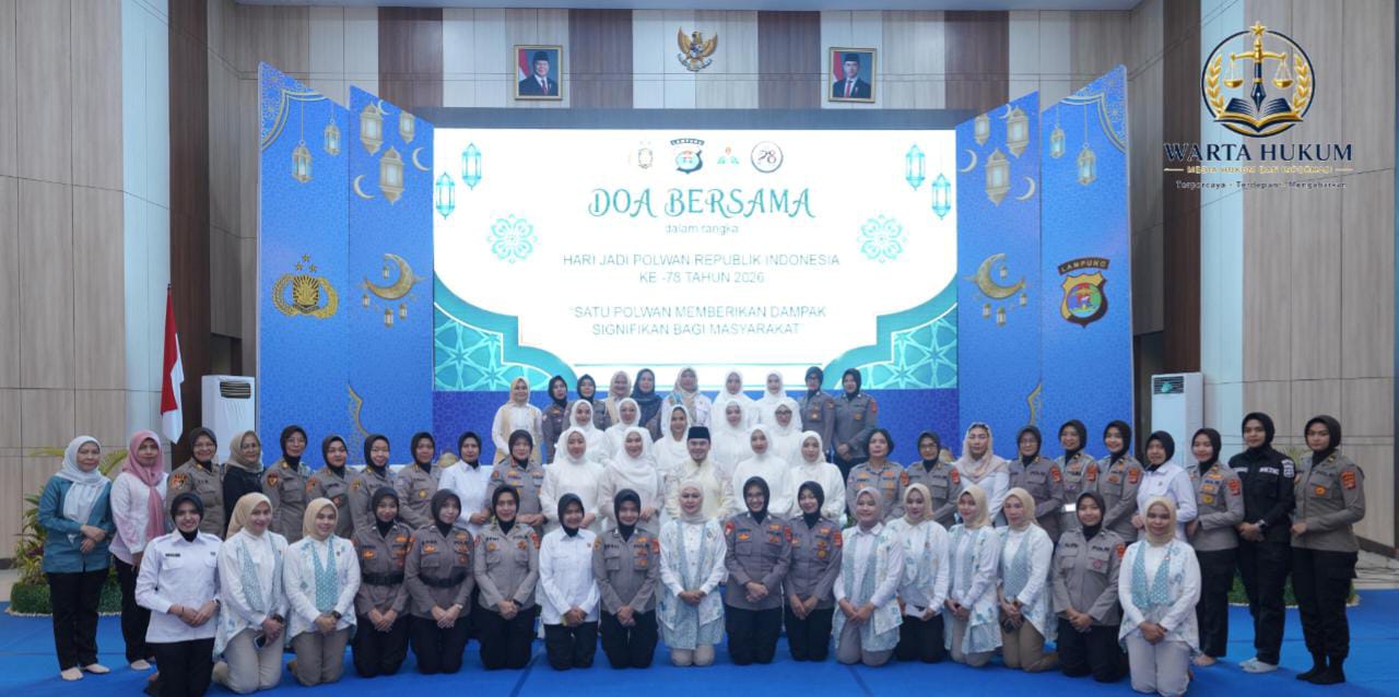 Doa Bersama Polda Lampung Warnai Maulid Nabi 1448 H dan HUT Polwan ke-78