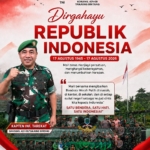 Koramil 421-09/Tanjung Bintang Ajak Masyarakat Kibarkan Bendera Merah Putih, Wujudkan Semangat HUT ke-81 RI