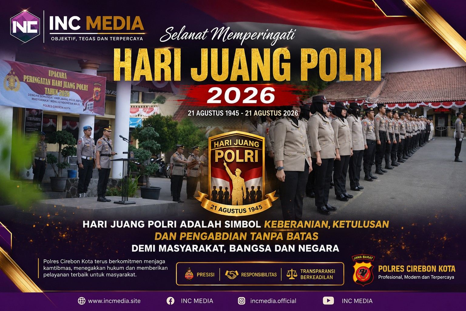 Hari Juang Polri 2026: Polres Cirebon Kota Perkuat Semangat Pengabdian