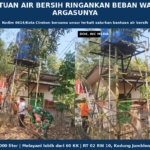 Bantuan Air Bersih Ringankan Beban Warga Argasunya, Kodim 0614/Kota Cirebon Perkuat Sinergi