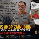Hoaks AKBP Zainuddin, Polda Aceh Tegaskan Narasi Provokatif Hasil Rekayasa AI