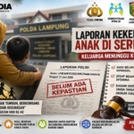 Kapolda Lampung Diminta Atensi Laporan Kekerasan Anak di Serdang, Hampir 2 Bulan Belum Ada Kepastian