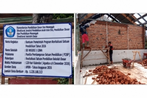 Proyek Revitalisasi SDN 1 Liwa Rp1,22 Miliar Disorot, Mekanisme Swakelola Dipertanyakan