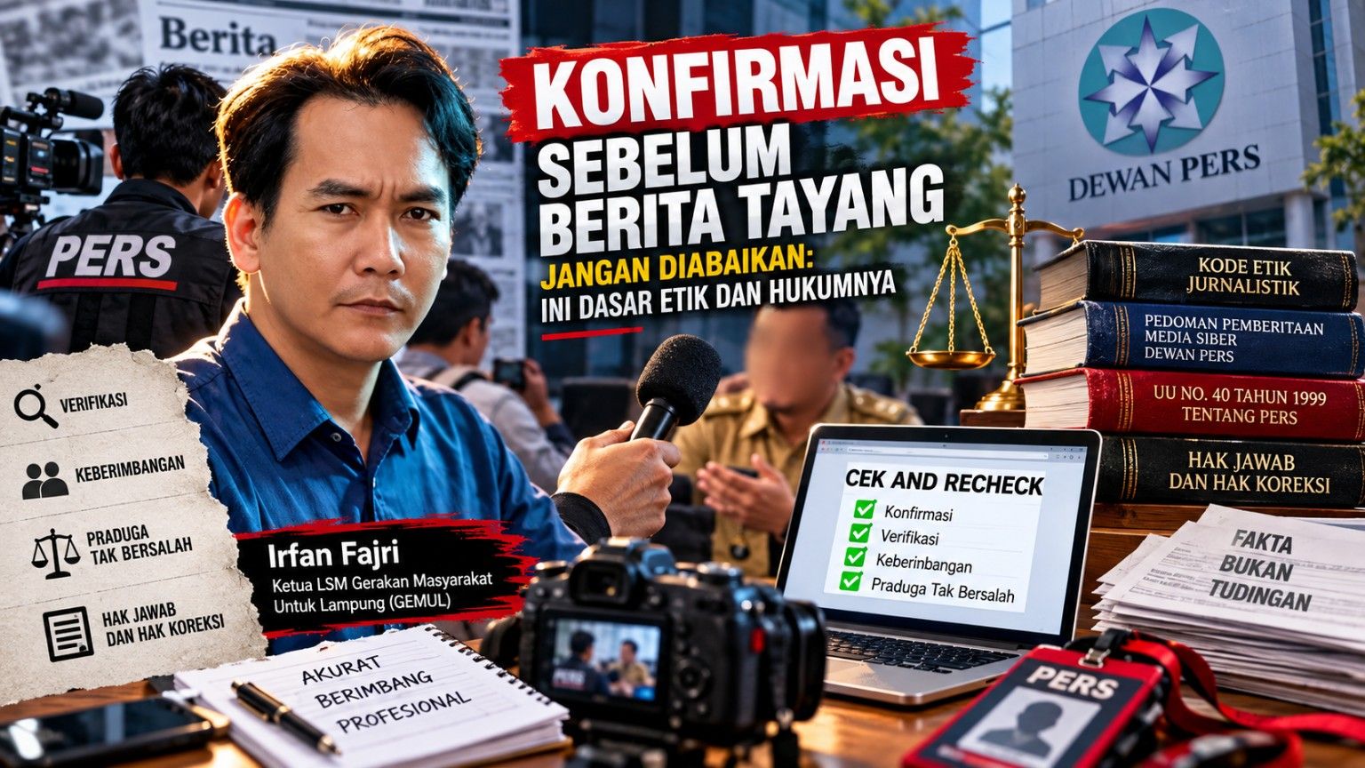 Konfirmasi Sebelum Berita Tayang, Irfan Fajri: Jangan Abaikan Etika dan Hak Pihak yang Diberitakan