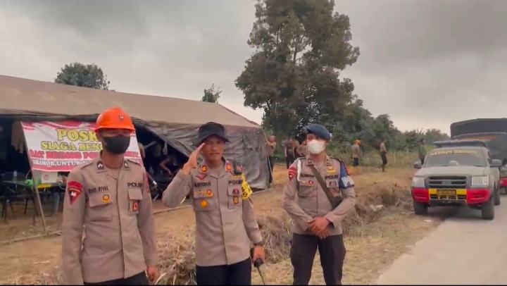 Polri Perkuat Pelayanan Warga di Pengungsian Gunung Sinabung, 374 Warga Masih Mengungsi