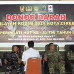 Donor Darah HUT ke-81 TNI, Kodim 0614 Cirebon Libatkan TNI-Polri hingga Pelajar