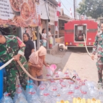 Air Bersih 5.000 Liter Disalurkan TNI untuk Warga Kedung Krisik Utara