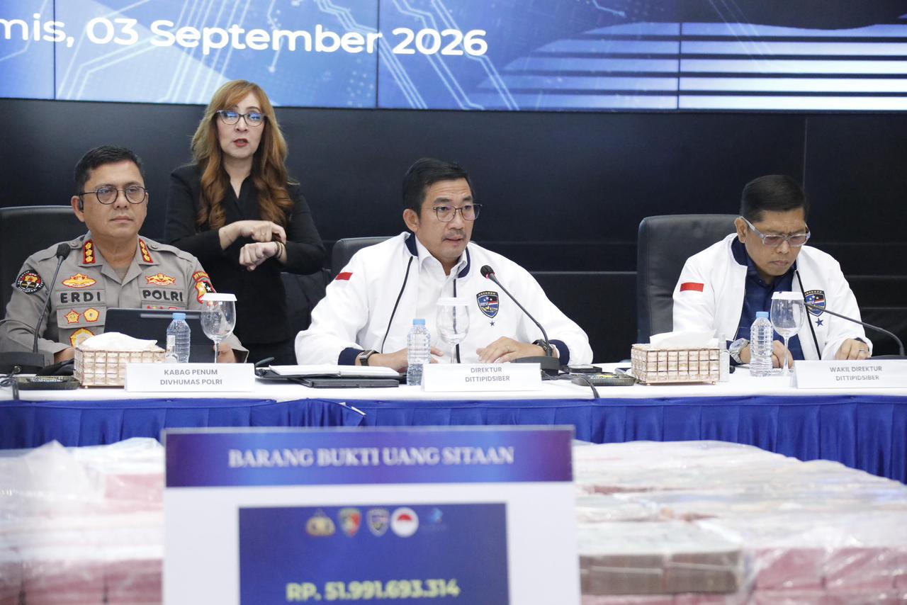 Judi Online Dibongkar Bareskrim, Dana Rp135 Miliar Lebih Dibekukan