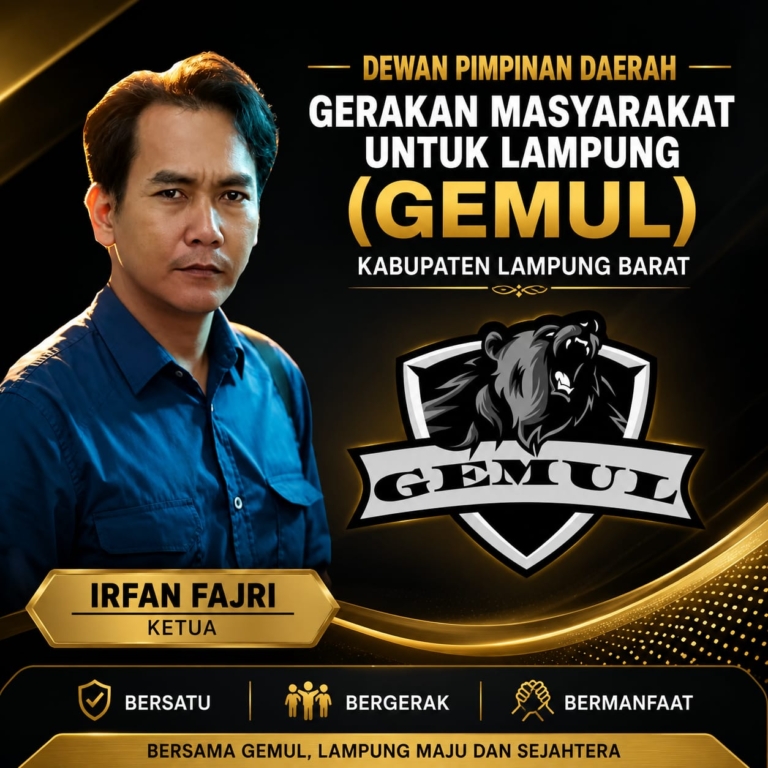 Abu Vulkanik Lampung Barat Mengancam Kesehatan, Irfan Fajri Imbau Warga Wajib Pakai Masker