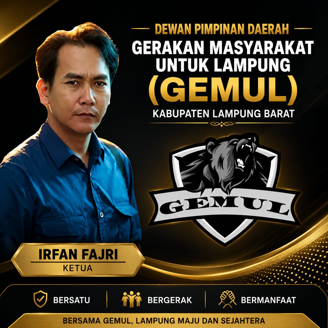 Abu Vulkanik Lampung Barat Mengancam Kesehatan, Irfan Fajri Imbau Warga Wajib Pakai Masker