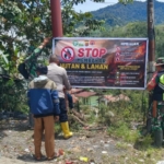 Karhutla Aceh Tengah: Polres Pasang Spanduk dan Sisir 14 Kecamatan Cegah Kebakaran