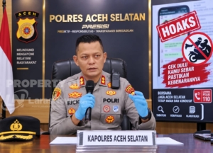 Isu Pembegalan Aceh Selatan Dipastikan Hoaks, Kapolres Minta Warga Tak Sebarkan Informasi Belum Terverifikasi