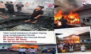 Rumah Warga di Pekon Hujung Belalau Ludes Terbakar, Dua Bangunan Ikut Terdampak