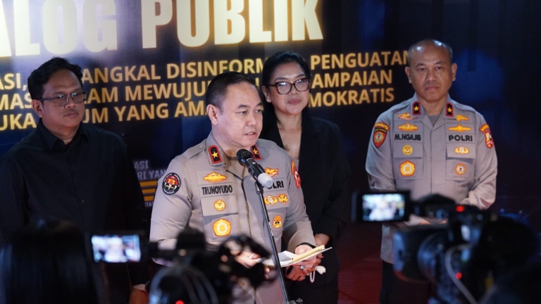 Kawal Aspirasi, Tangkal Disinformasi, Polri Dorong Ruang Demokrasi Tetap Aman