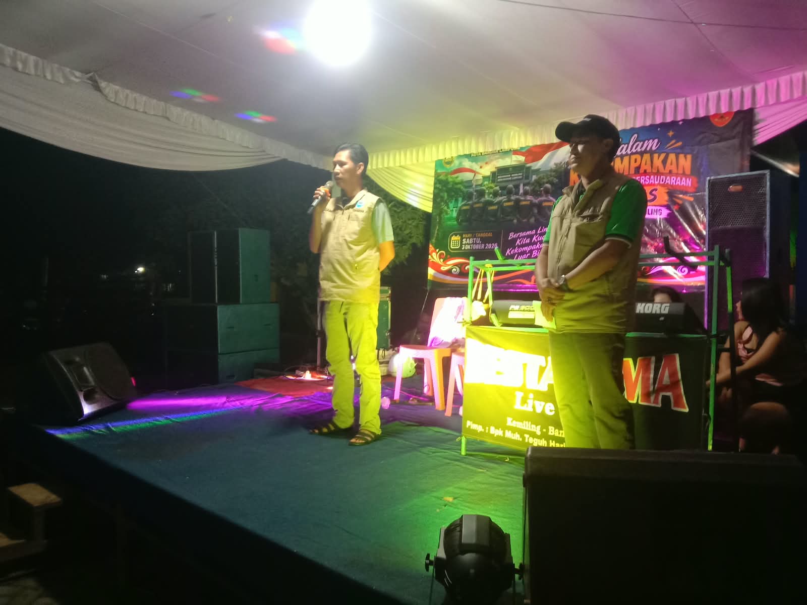 Malam Keakraban Linmas Kemiling, Camat Andi Tekankan Kekompakan dan Persaudaraan